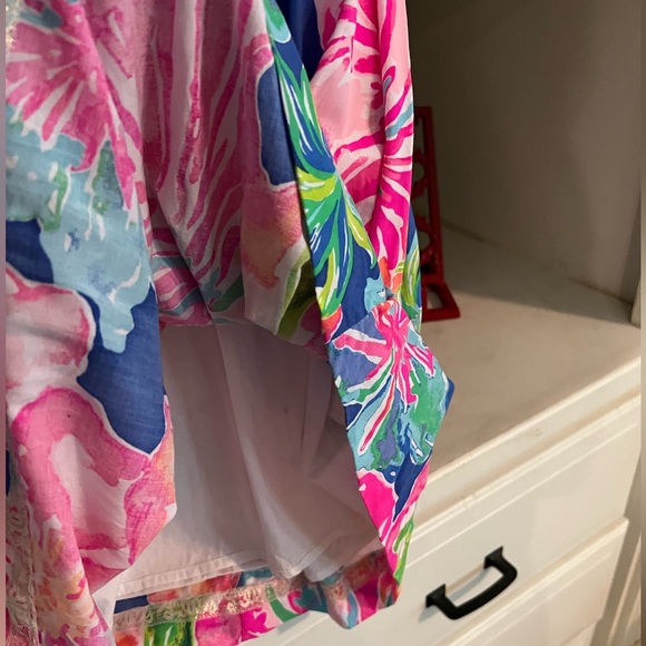 SOLD. Lilly Pulitzer Kinley Dress Beckon Blue Jungle Utopia | 10 - Picture 6 of 14